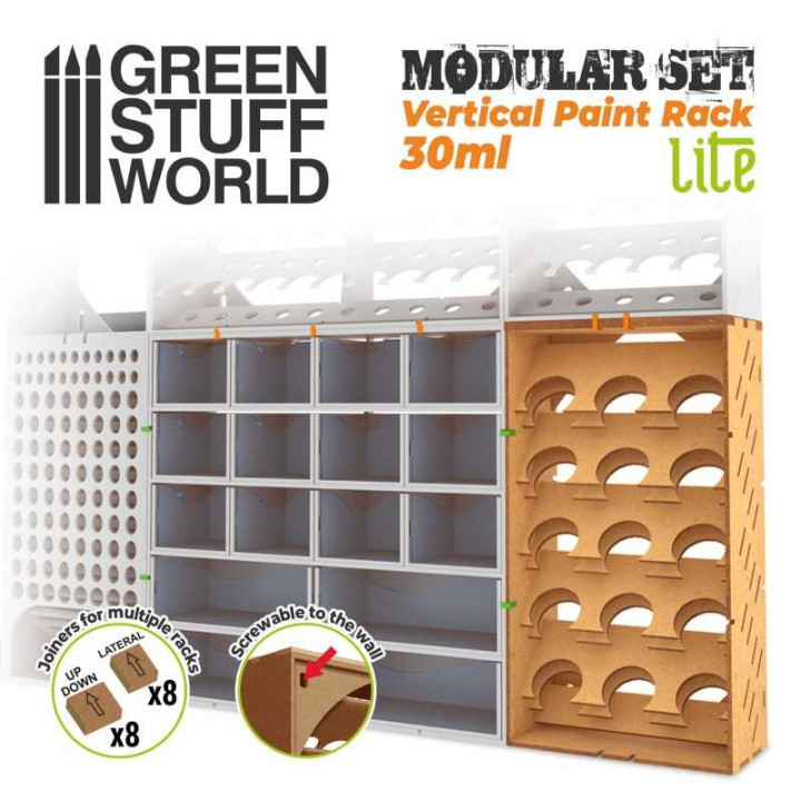 Présentoir de peinture vertical 30ml - LITE - DISPLAY HOBBY