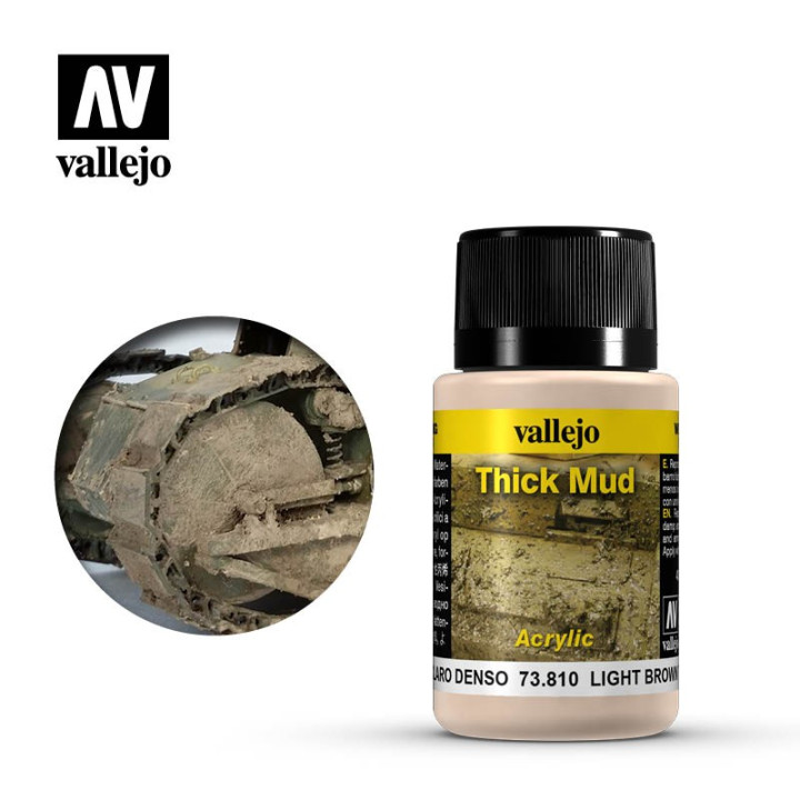 PEINTURES - Weathering Effects - Light Brown Thick Mud (73.810)