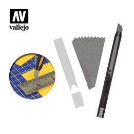 Slim Snap-Off Knife & 10 Blades (T06011) - MODELLING TOOLS + ACCESSORIES