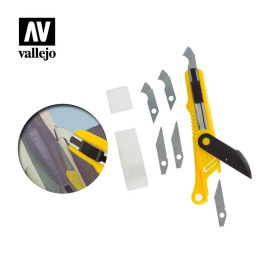 Plastic Cutter Scriber Tool & 5 Spare Blades (T06012) - MODELLING TOOLS + ACCESSORIES