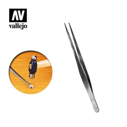Straight Tip Stainless Steel Tweezers (175 mm) (T12008) - MODELLING TOOLS + ACCESSORIES
