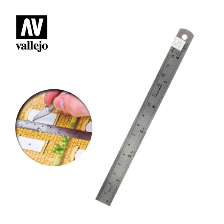 Steel Rule (150 mm) (T15003) - MODELLING TOOLS + ACCESSORIES