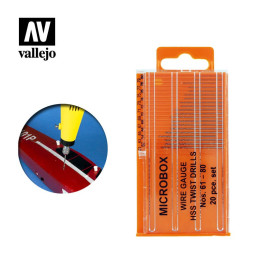 Set of 20 drill bits, no. 61-80 mm (T01002) - MODELLING TOOLS + ACCESSORIES