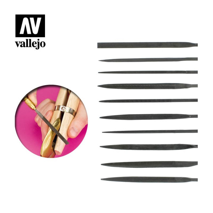 Budget needle file set (10) (T03001) - SCULPTING TOOLS