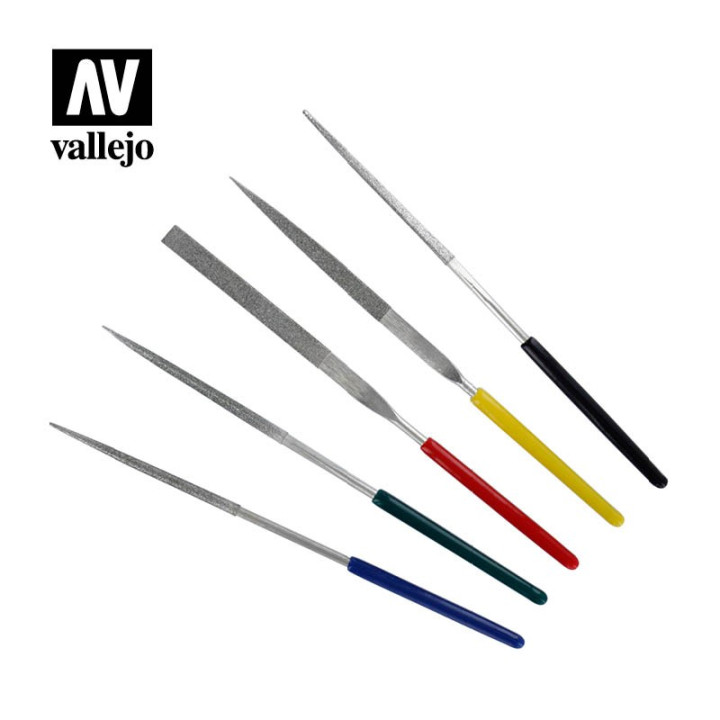 5pc diamond file set 100mm (T03004) - PRODOTTI ABRASIVI