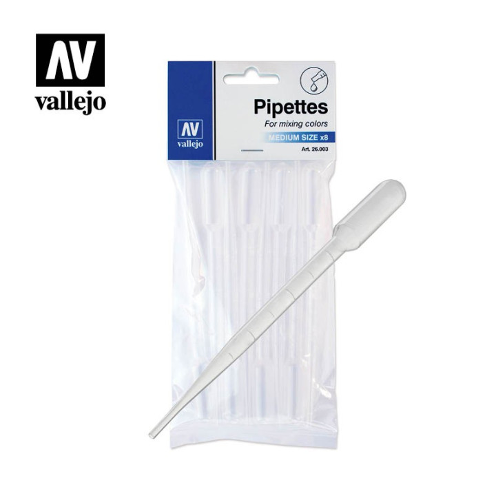 ACCESSOIRES AÉROGRAPHIE - Pipettes Medium Size 8x3ml. (26003)