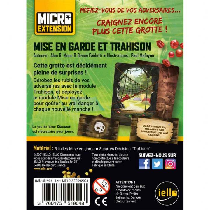 Diamant - Micro Extension: Mise en Garde - FAMILIENSPIELE