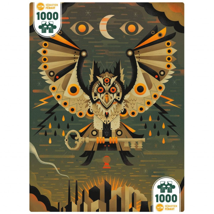 PUZZLES CARTONS - Puzzle Universe - City Owl - 1000 Pièces