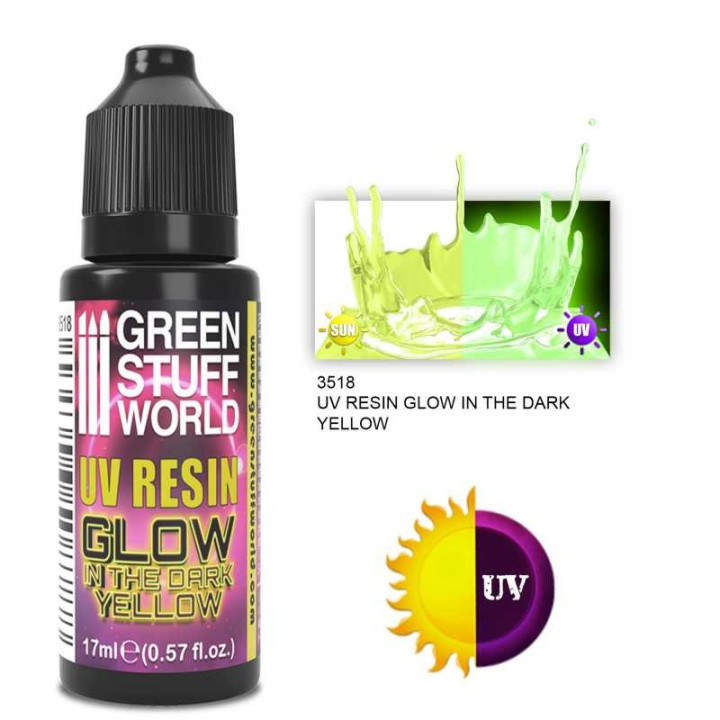 MATÉRIAUX - Résine Ultraviolette 17ml - Glow in the Dark