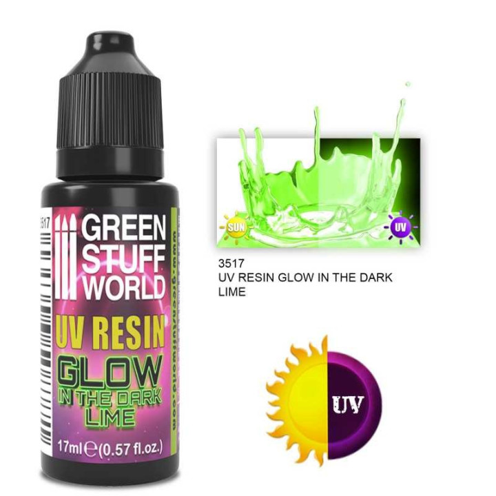 UV RESIN 17ml YELLOW - Glow in the Dark - MATERIALS