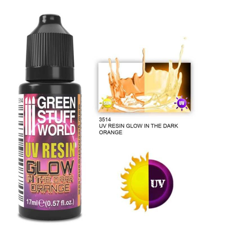 UV RESIN 17ml YELLOW - Glow in the Dark - MATERIALS