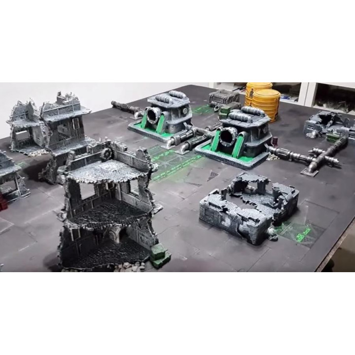 TERRAINS - Fallout Zone Set - Pre-painted Resin Terrain
