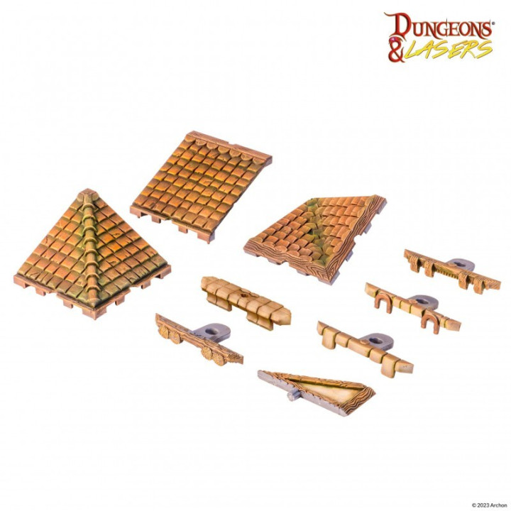 TERRAINS - Dungeons & Lasers - Roof Set