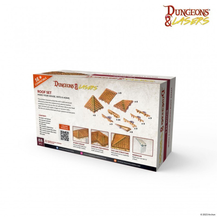 TERRAINS - Dungeons & Lasers - Roof Set