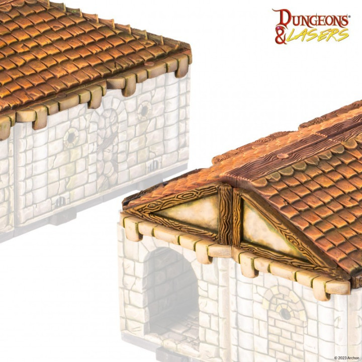 TERRAINS - Dungeons & Lasers - Roof Set