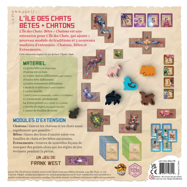 L'Île des Chats - Bêtes et Chatons - GESELLSCHAFTSSPIELE