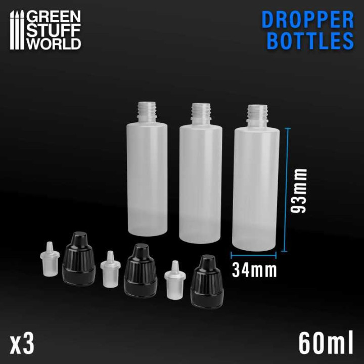 60ml Bottles Pack x3 - MODELLING TOOLS + ACCESSORIES