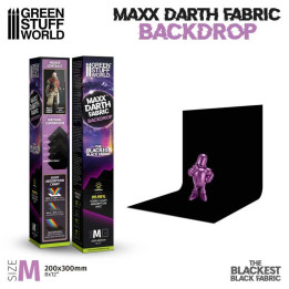 PHOTOGRAPHIE - Toiles de fond - Maxx Darth Noir - 200x300mm