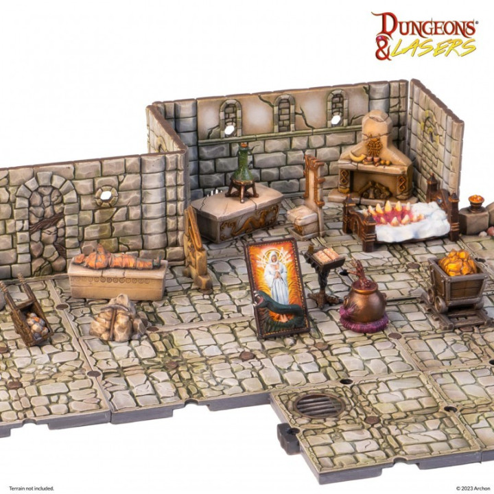 TERRAINS - Dungeons & Lasers - Fantasy Props Pack