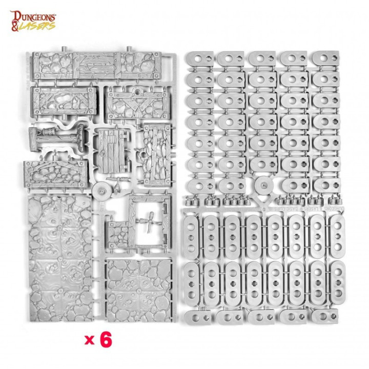 Dungeons & Lasers - Dwarven Mine - Half-Height Walls - LAND