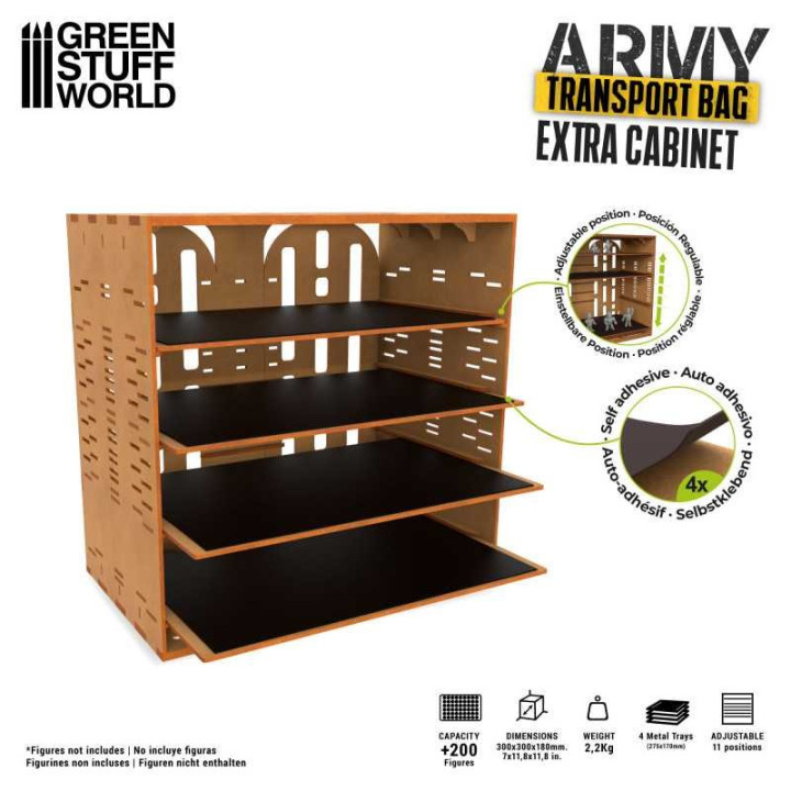 Army Transport Bag - Extra Cabinet - MINIATURE CARRY CASE
