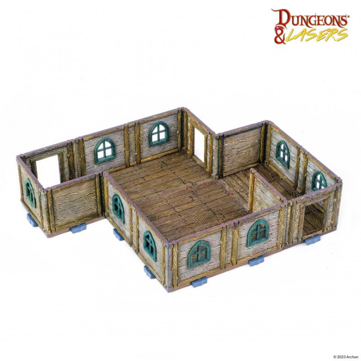 TERRAINS - Dungeons & Lasers - Wooden Cottage