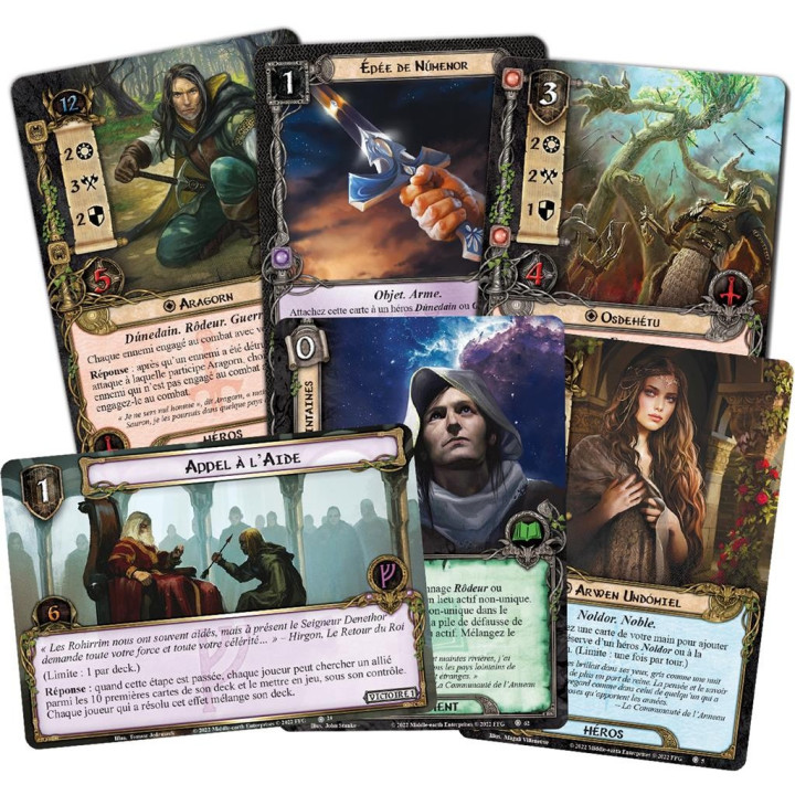 JEUX DE CARTES - Le Seigneur des Anneaux JCE - Le Réveil d'Angmar - Extension Héros