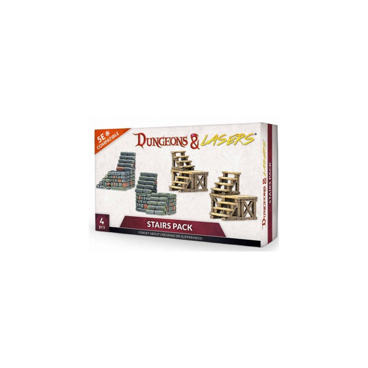 TERRAINS - Dungeons & Lasers - Décors - Stairs Pack