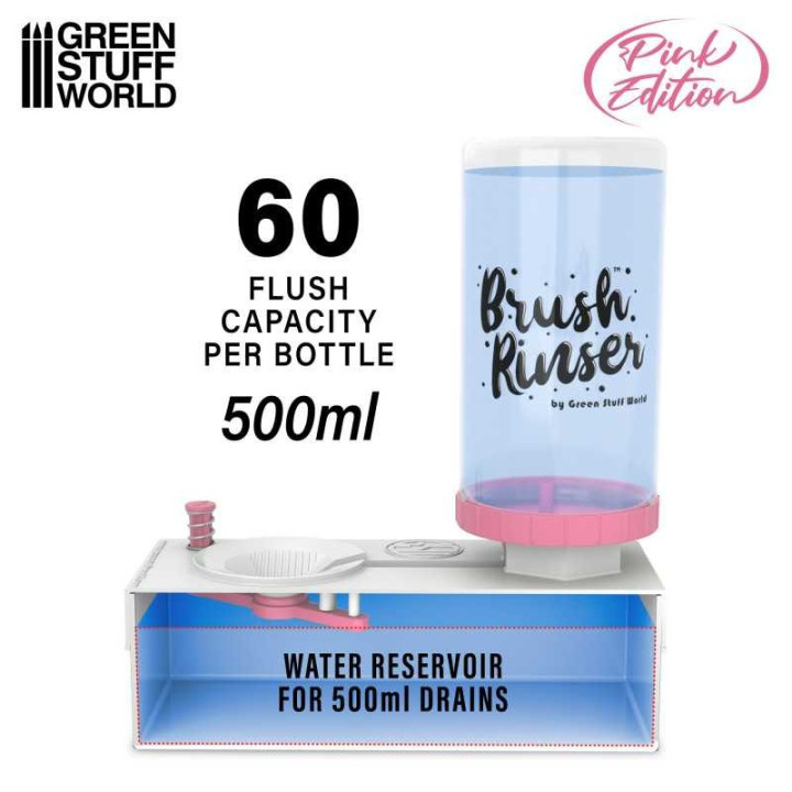 BOUTEILLE BRUSH RINSER 500ml - Rose - STRUMENTI