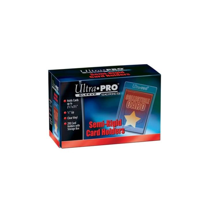Ultra-Pro - Semi-Rigid Card Holders 1/2" lip (x200) - SLEEVES
