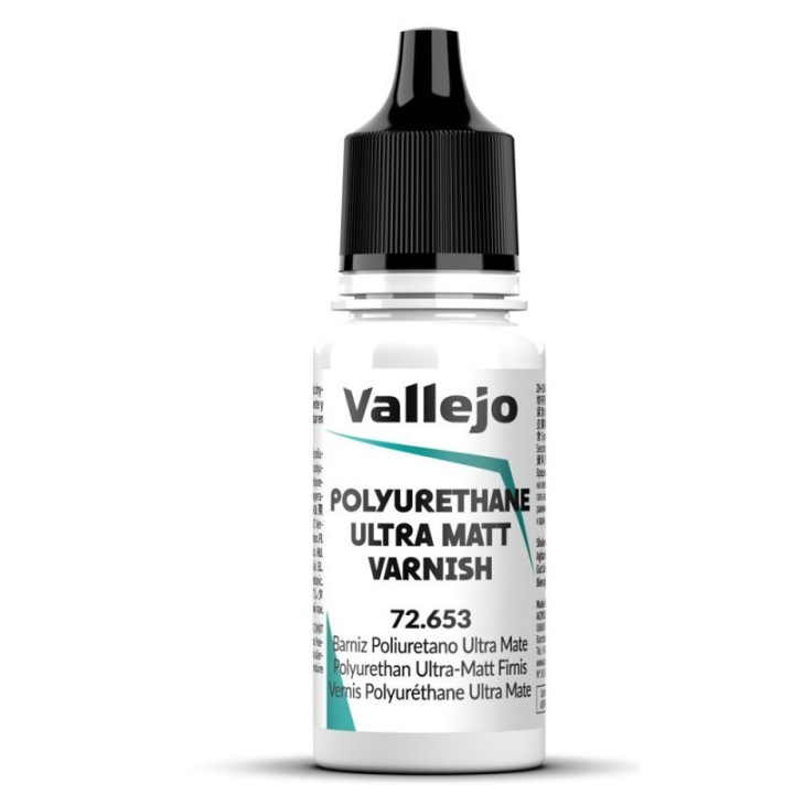 Auxiliary - Polyurethane Ultra Matt Varnish 18ml (72.653) - VALLEJO