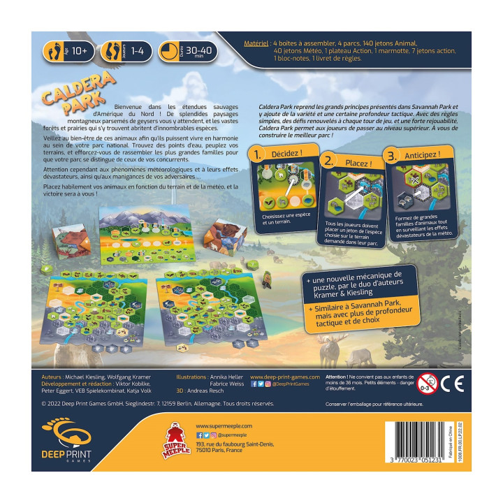 Caldera Park - BOARD GAMES