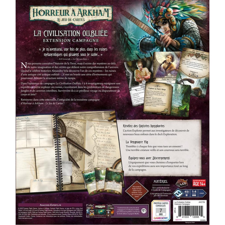 Horreur à Arkham : Le Jeu de Cartes - Civilisation Oubliée (Campagne) - CARD GAMES