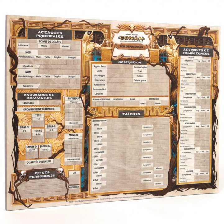Conan – Feuilles de Personnages Premium - SORTEGGIARE