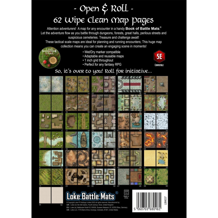 Giant Book of Battle Mats - BOARD GAMES