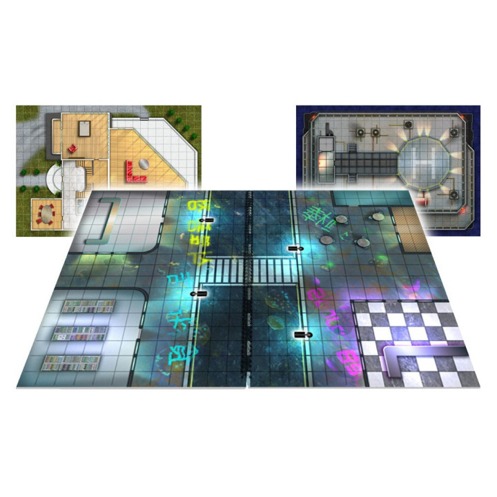 Giant Book of CyberPunk Battle Mats - ACCESSORIES