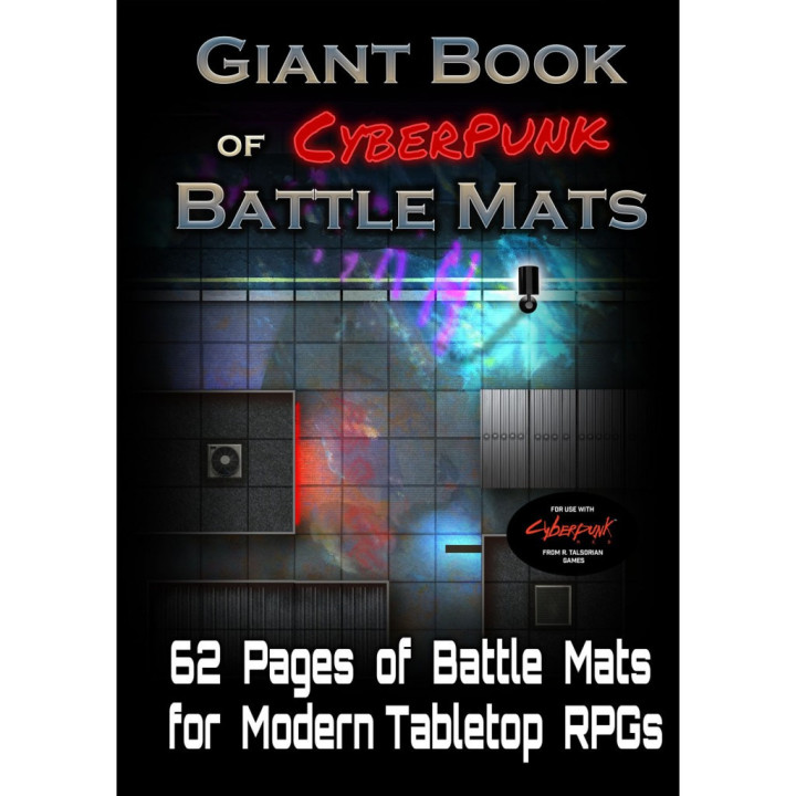 Giant Book of CyberPunk Battle Mats - ACCESSORIES