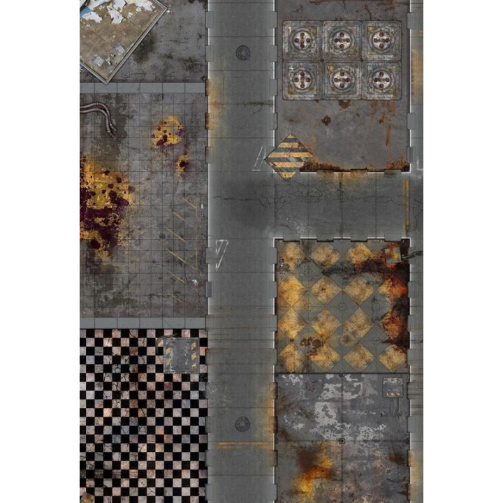 ACCESSOIRES - 44"x30" Double sided G-Mat: Quarantine and Fallout Zone