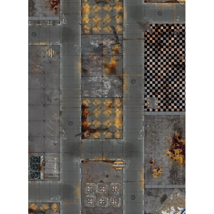 ACCESSOIRES - 44"x60" Double sided G-Mat: Quarantine and Fallout Zone