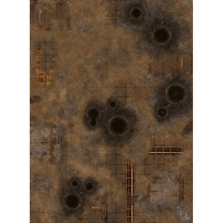 ACCESSOIRES - 44"x60" Double sided G-Mat: Quarantine and Fallout Zone