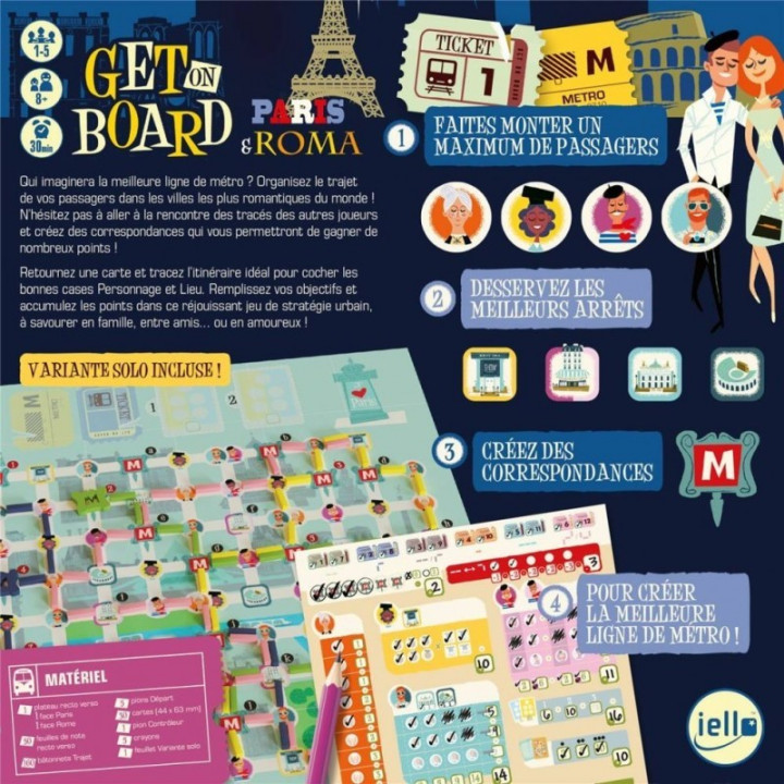 Get on Board - Paris & Rome - FAMILIENSPIELE