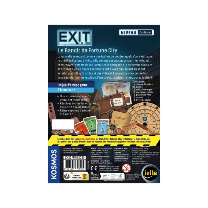 Exit : Le bandit de fortune city - ESCAPE GAMES
