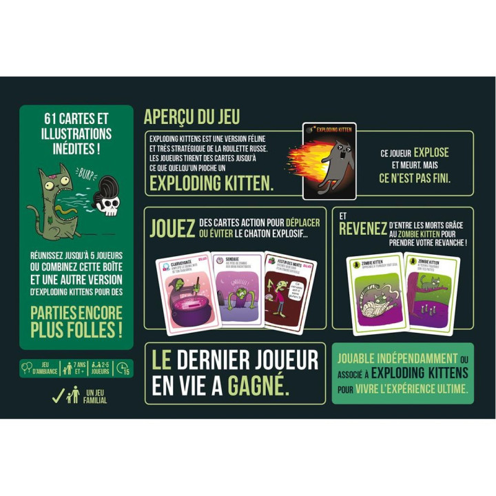Exploding Kittens - Zombie Kittens - MOOD GAMES