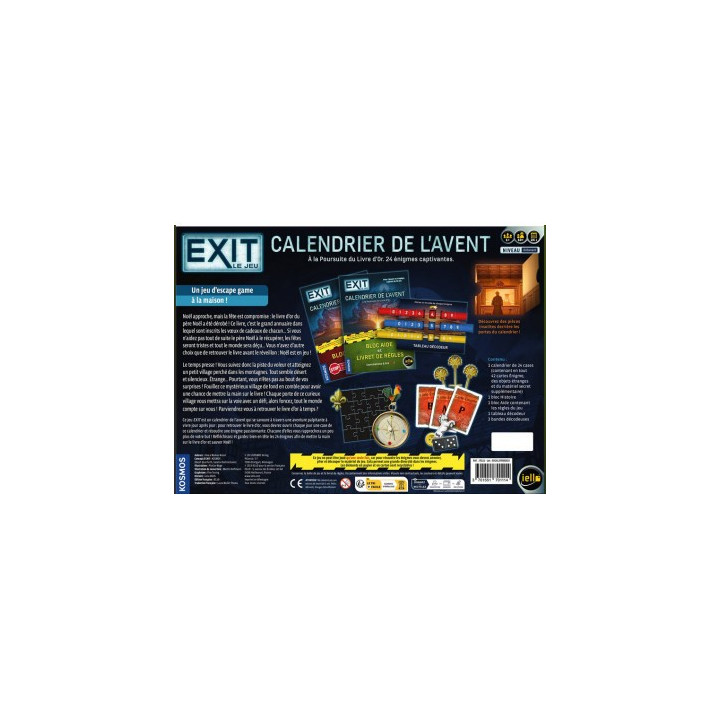 Exit - Calendrier de l'Avent : A la Poursuite du Livre d'Or - GIOCHI DA TAVOLO