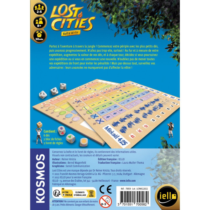 JEUX DE SOCIÉTÉ - Lost Cities - Roll & Write