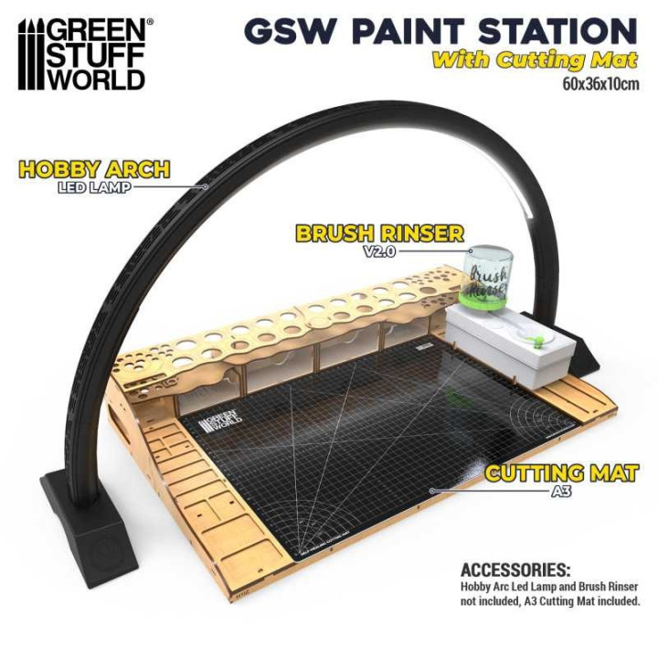Paint Station with Cutting Mat - MODELLING TOOLS + ACCESSORIES