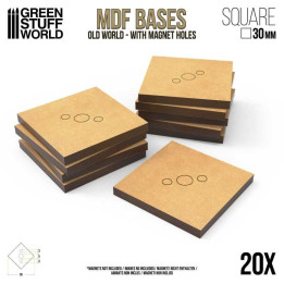 SOCLES FIGURINES - Socles CARRÉS Old World en MDF - 60mm