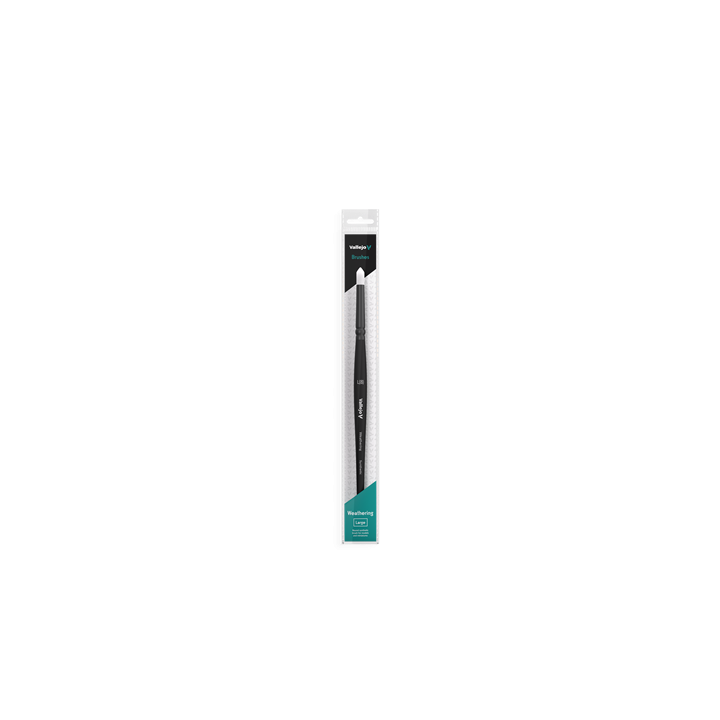 VALLEJO - BRUSH / WEATHERING - WEATHERING ROUND SYNTHETIC BRUSH LARGE - SPAZZOLE