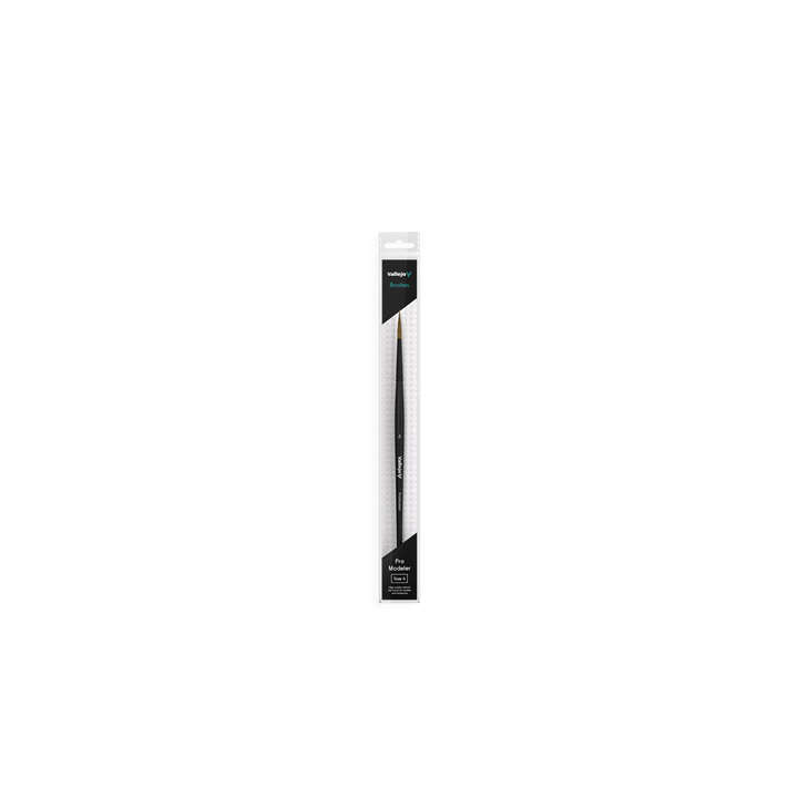 PINCEAUX - VALLEJO - BRUSH / PRO MODELER - NATURAL HAIR ROUND BRUSH NO. 4