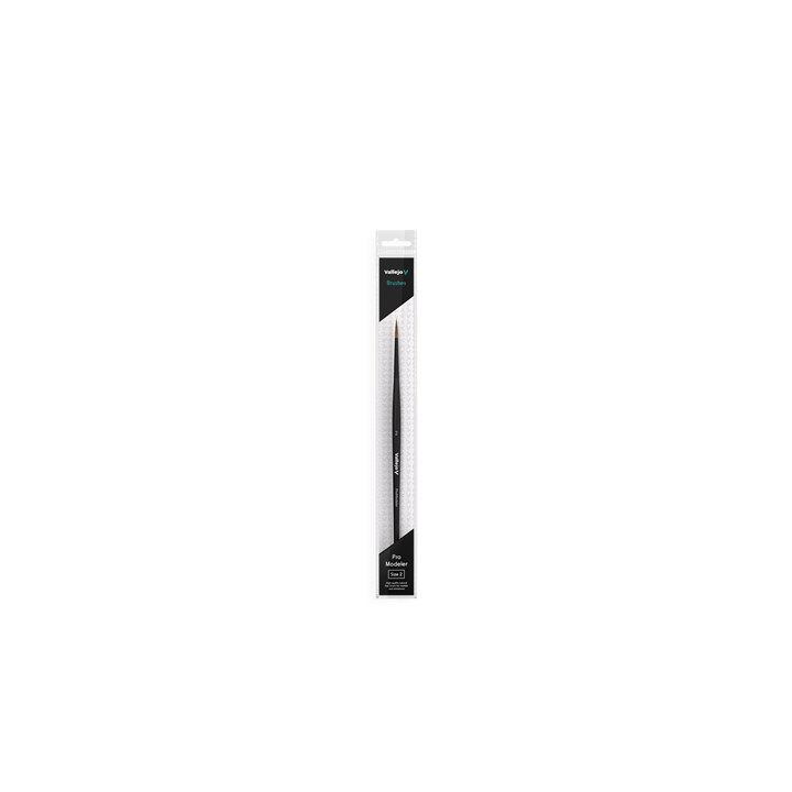 PINCEAUX - VALLEJO - BRUSH / PRO MODELER - NATURAL HAIR ROUND BRUSH NO. 3